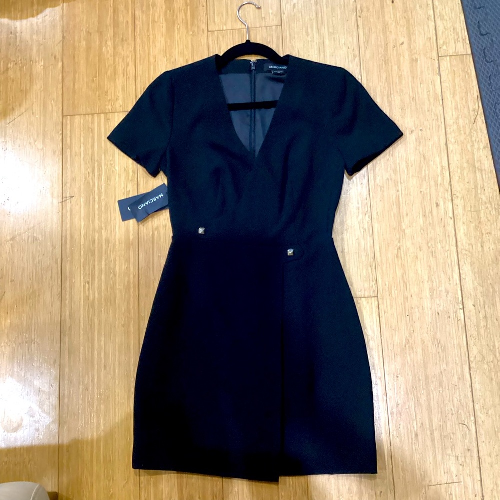 Marciano WOMENS Black cross top dress never worn size XS